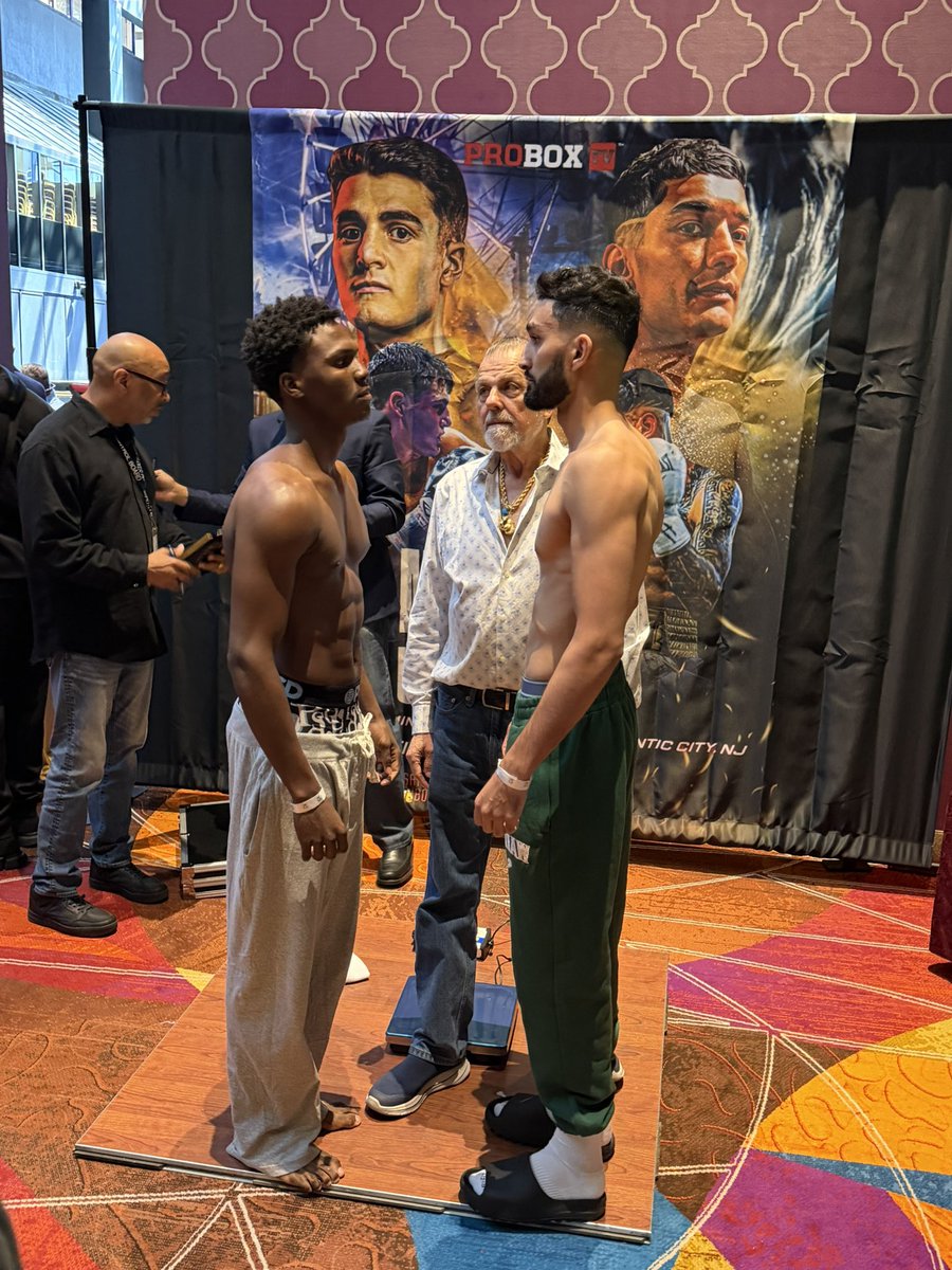 realdaiyaanb's tweet photo. Made weight, time to get busy tomorrow 🥷 #LetGetRichTogether 💰  @ProBox_TV https://t.co/X9SKTsO8zi