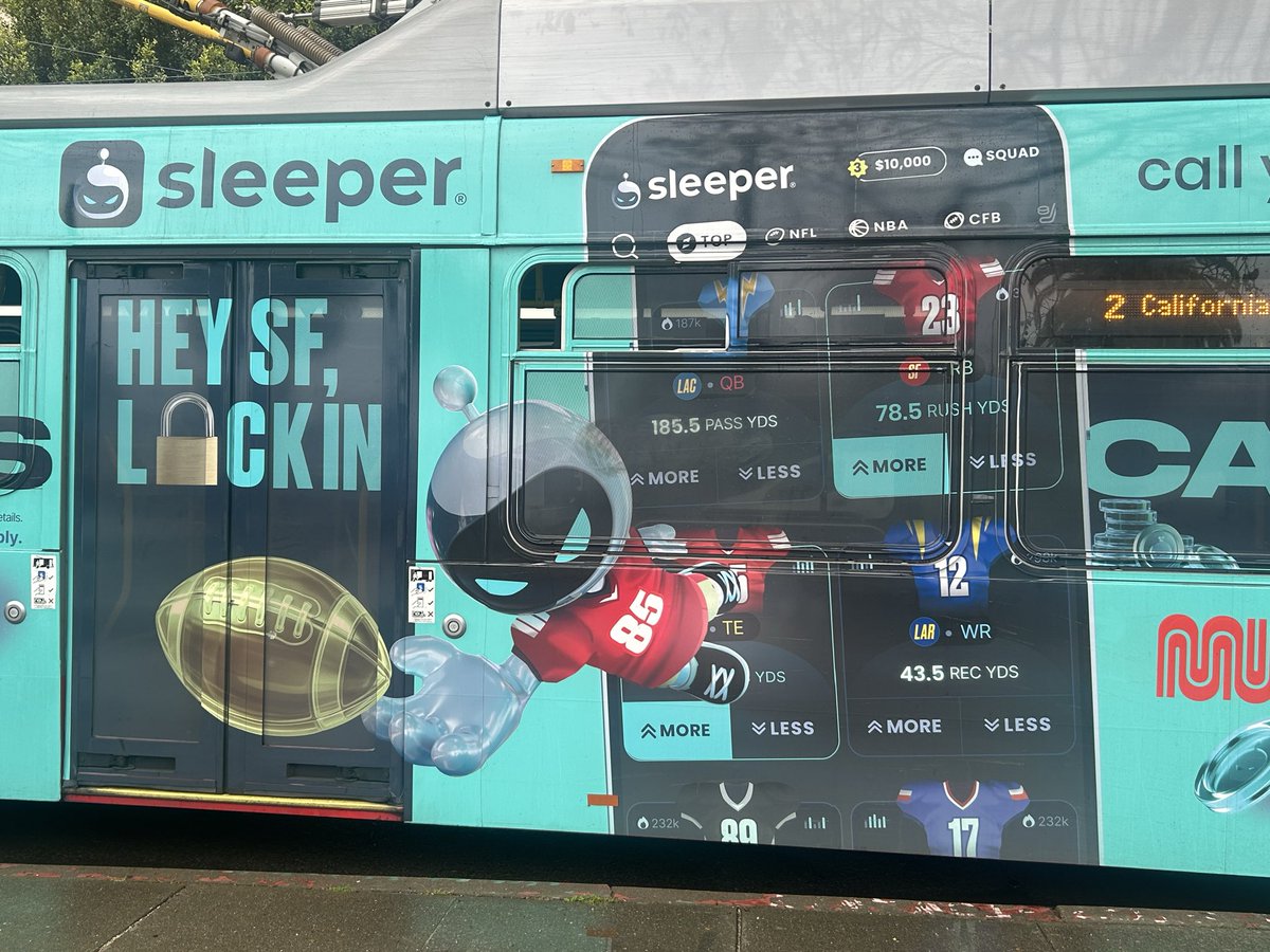 kre8tiveone's tweet image. @SleeperNFL thanks for the inspiration 🚎
#samplead #49ers #buswrap #adspace #3D