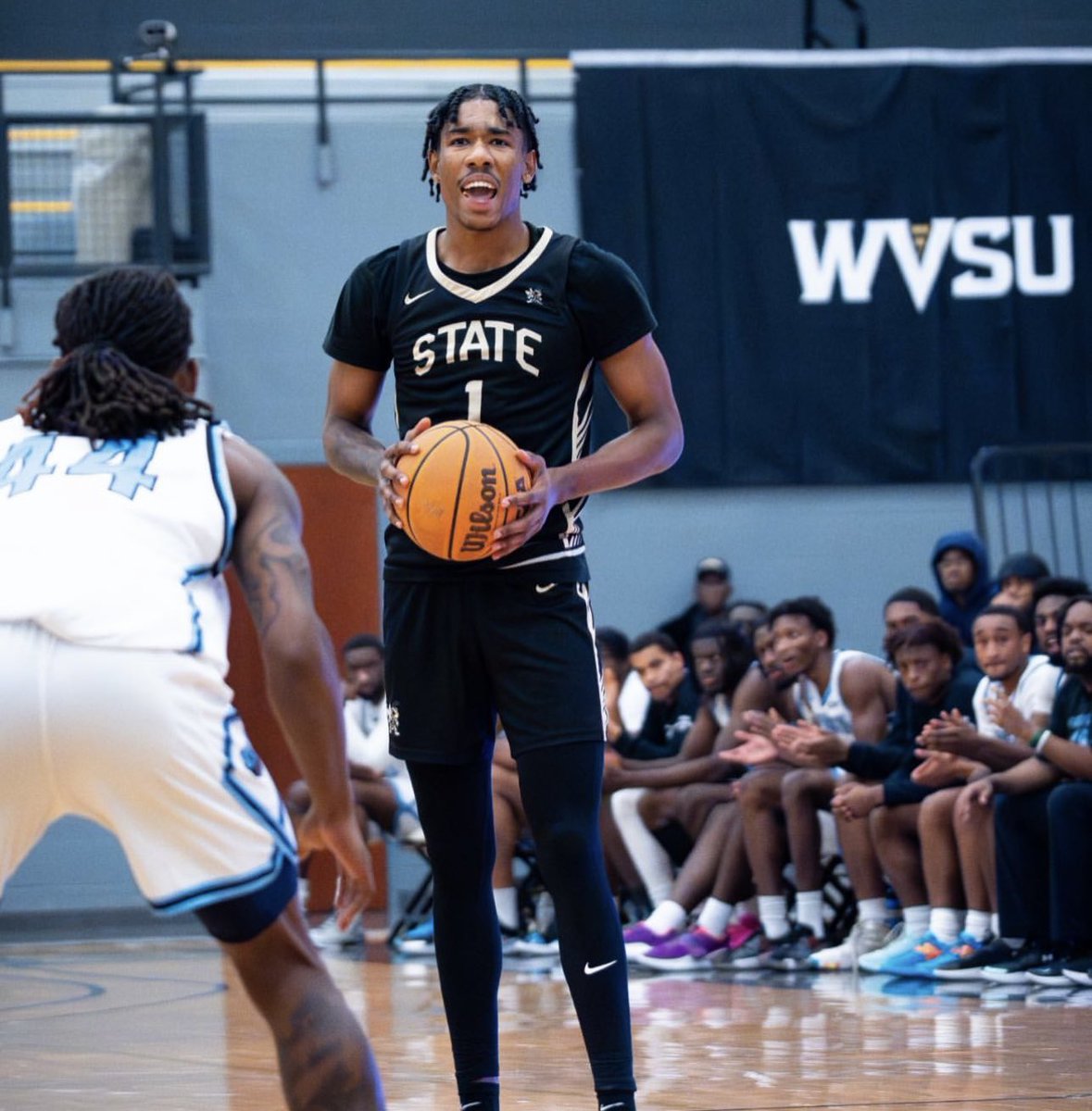 West Virginia State transfer Trey Harris will set visits with San Francisco &amp; Southern Indiana, per source. The 6’7” Houston native averaged 16.6PPG &amp; 5.9RPG on 47.4% from the floor.

No solidified dates yet, but will take place soon.