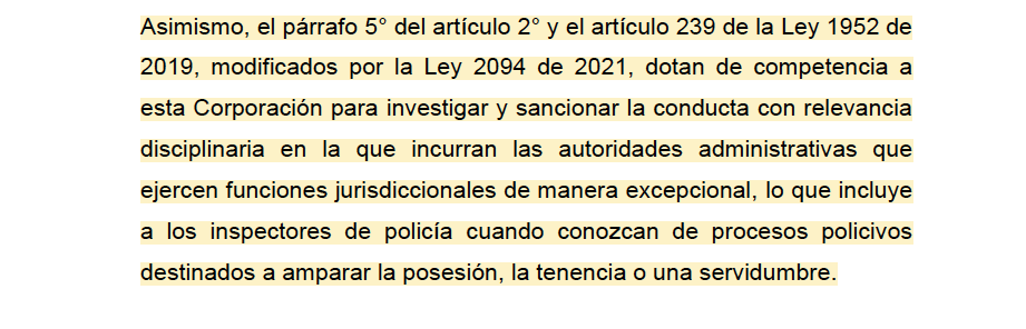 Melovides's tweet photo. Las autoridades administrativas que ejerzan funciones jurisdiccionales de manera excepcional, como podrían ser los inspectores de policía, pueden ser investigados y juzgados por la jurisdicción disciplinaria. https://t.co/5zKljHJZBJ https://t.co/BxqY2QlRtw