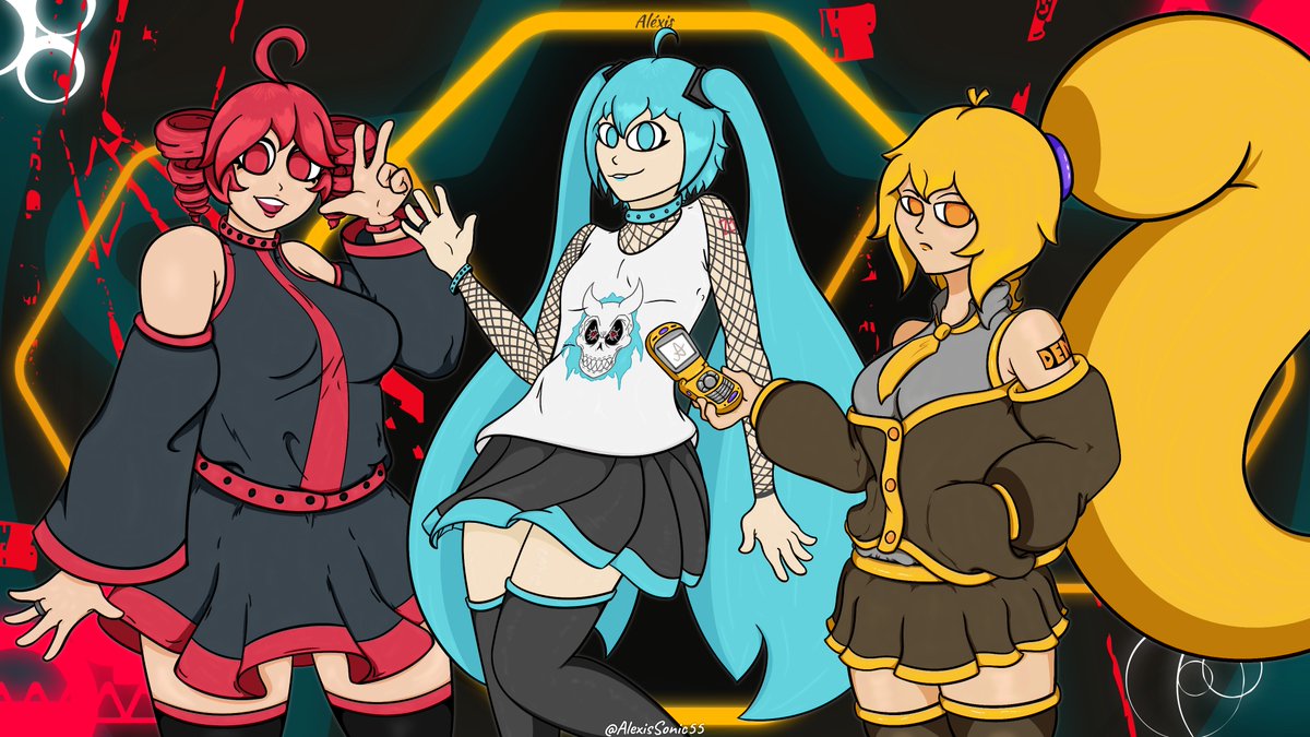 AlexisSonic55's tweet photo. TRIPLE BAKA

#重音テト #KasaneTeto #初音ミク #HatsuneMiku #亞北ネル #AkitaNeru https://t.co/iuFpY6yRBP