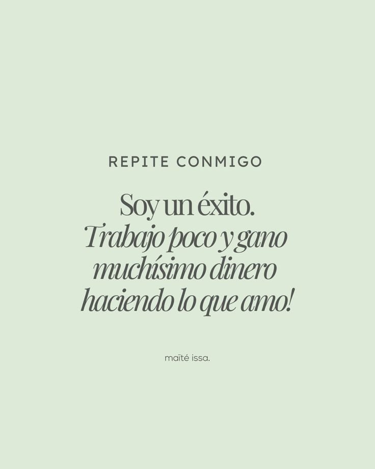 afirmación diaria para exito laboral y material 🍀🌠