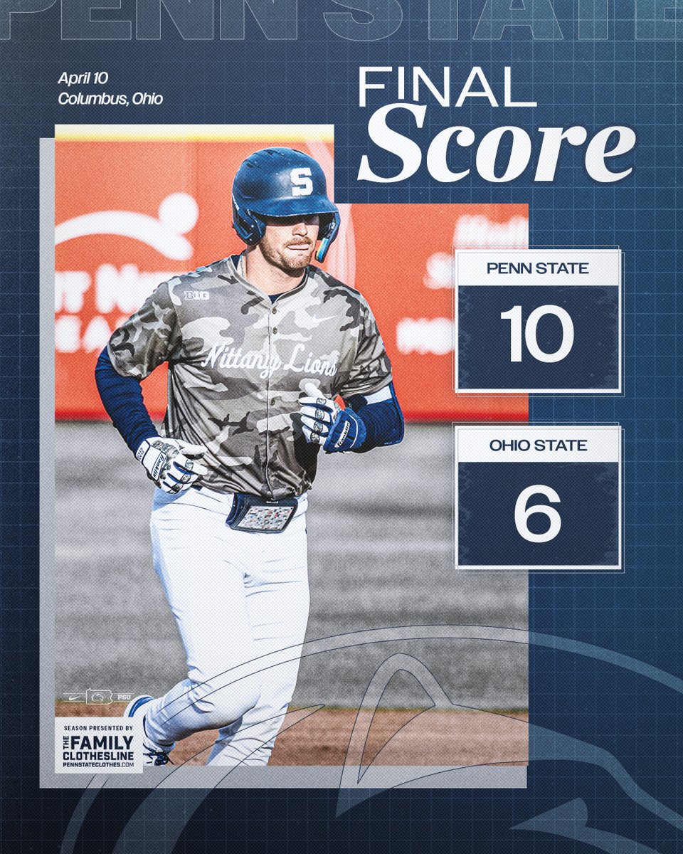 PennStateBASE's tweet photo. Series-Opening W! Nittany Lions pick up a win in Columbus!

Anderson 3H, 2 2B, HR, 3 RBI
Karstetter 3H, 3B, HR, 3 RBI
Molinaro HR, 2 RBI
DeMell W, 1IP, 0R, 1K
Emmons SV, 2.1IP, 0R, 2K

#WeAre https://t.co/IcdO15M5Xl