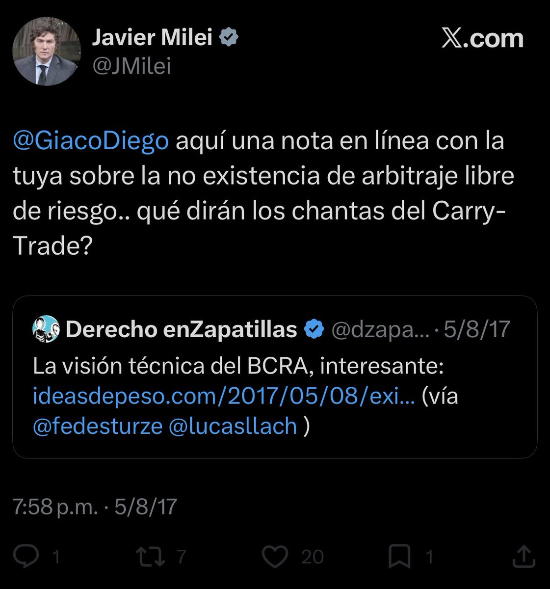Los chantas del carry trade.