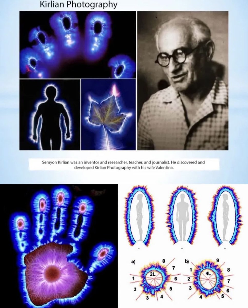 spiritstem_'s tweet image. Humans are light beings ✷

we emit light like a spectrum
--&amp;gt; (hue)man ○⃤🌈

Every living being (and thing 🍁) has an energetic signature ꩜

and this electrical discharge can be captured using Kirlian photography