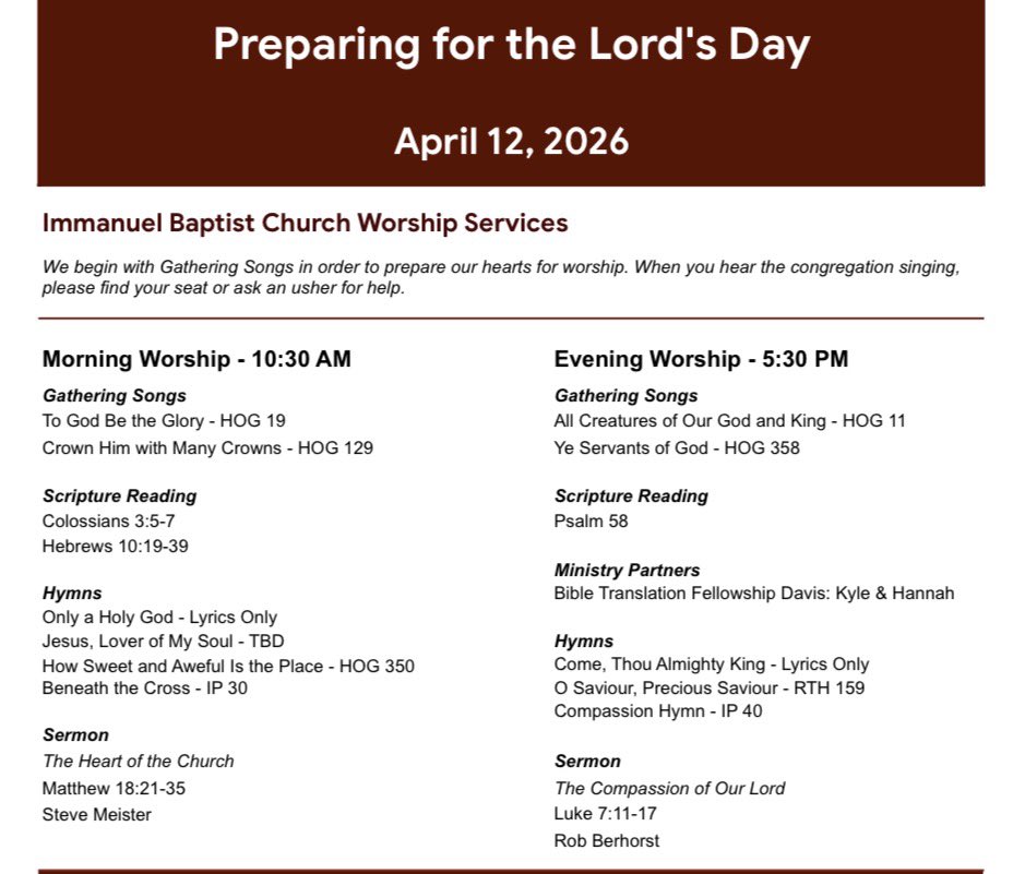 Immanuel Baptist Church Sacramento tweet media