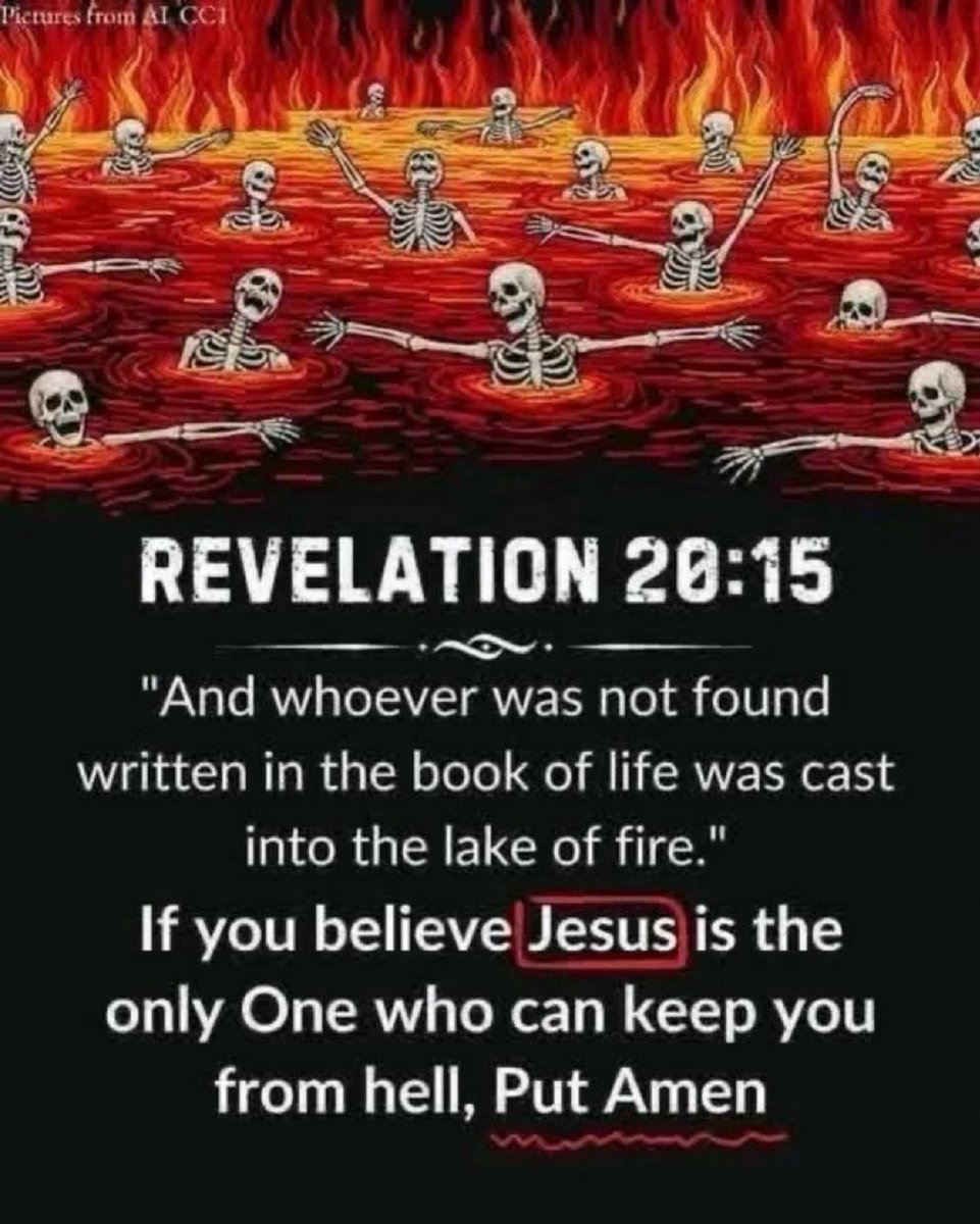 ChristIsComing5's tweet image. Believe the gospel. 
Avoid the second death. 

1 Corinthians 15:3-4 KJV
“…how that Christ died for our sins according to the scriptures; And that he was buried, and that he rose again the third day according to the scriptures:”
