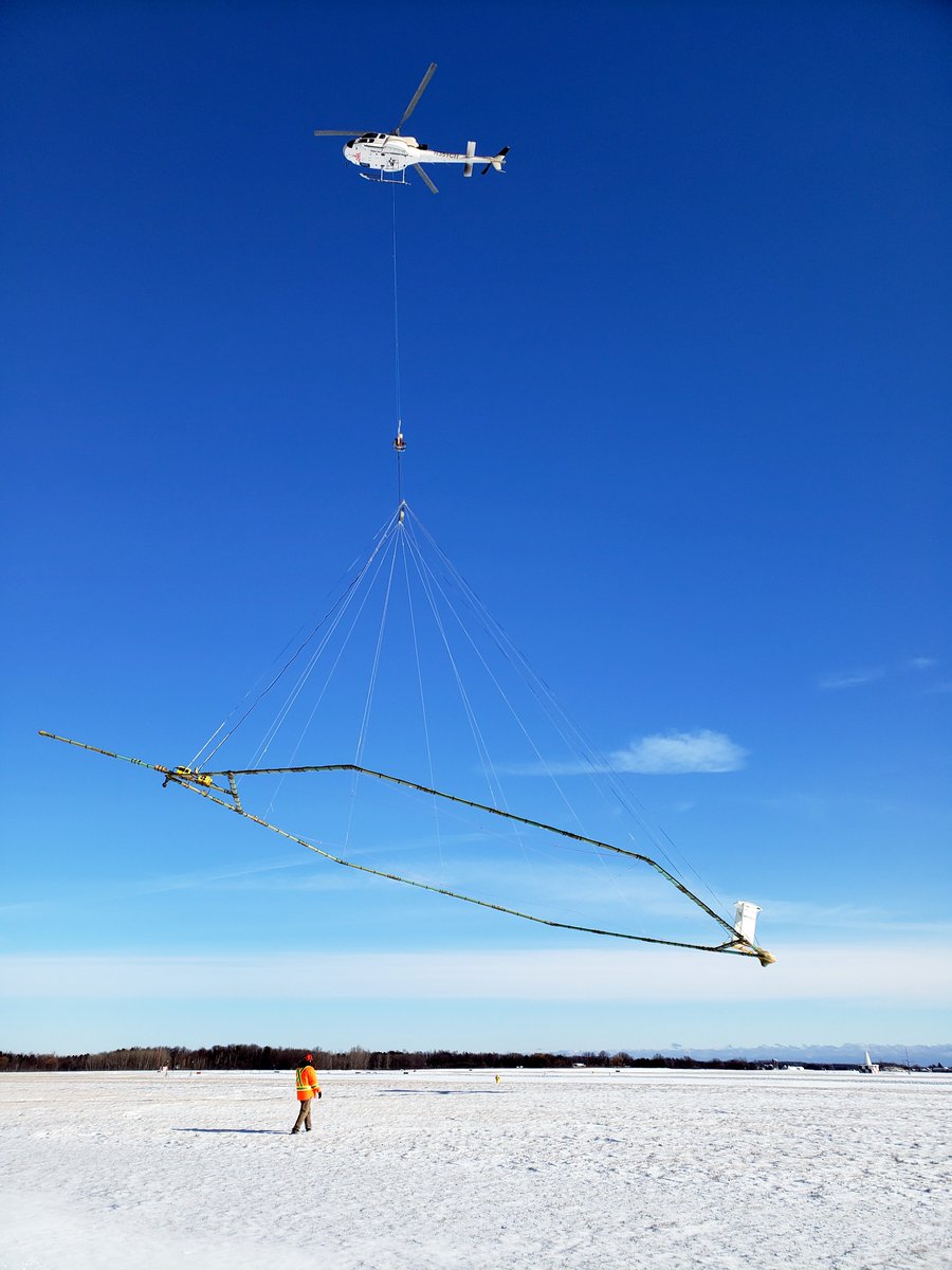 USGS_UMid's tweet photo. Heads up, southwest Michigan! 🚁

Starting in April 2026 and lasting over the span of four months, a helicopter towing a large hoop from a cable will make low-level flights to enhance understanding of groundwater resources.

https://t.co/sVbE0Z2xug

@MichiganEGLE
#Michigan https://t.co/Ie1aRY0qiA