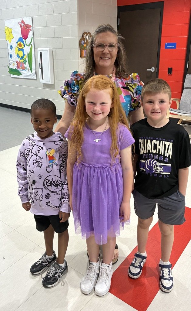 APSD_News's tweet image. Purple Up! Day 2026
Arkadelphia Public Schools is a Purple Star School District. We wore purple today in support of military families. Thank you for your sacrifice and service. April is the Month of the Military Child. 
#MonthoftheMilitaryChild
#BadgerPride