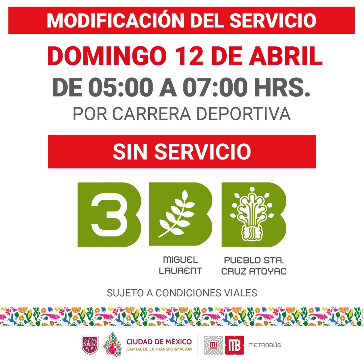 Metrobús CDMX tweet media