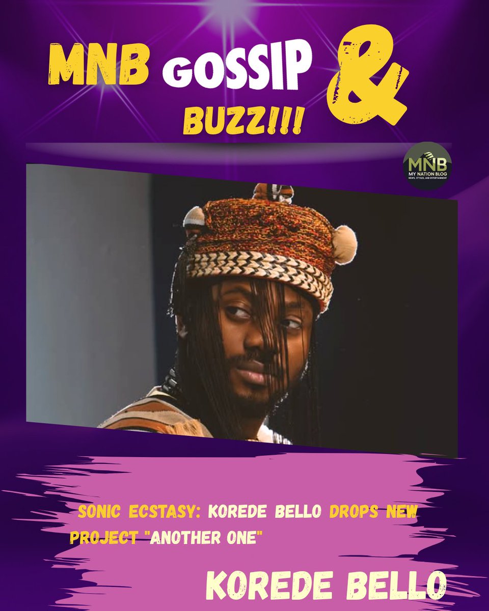 mnb_tech_ent's tweet photo. Sonic Ecstasy: Korede Bello Drops New Project "Another One"

Pop star Korede Bello has officially released his latest musical body of work, titled "Another One," describing it as a masterful "marriage of genres." The project is a sensual exploration of the dance between lovers, blending rhythmic precision with soulful storytelling to create an atmosphere of pure excitement. 

With this release, the "Akorede" crooner reaffirms his hit-making streak, inviting fans to dive into the tracks and pick the standout anthems of this new era.
@koredebello  #mynationblog #mnbgossipandbuzz #koredebello #EntertainmentNews