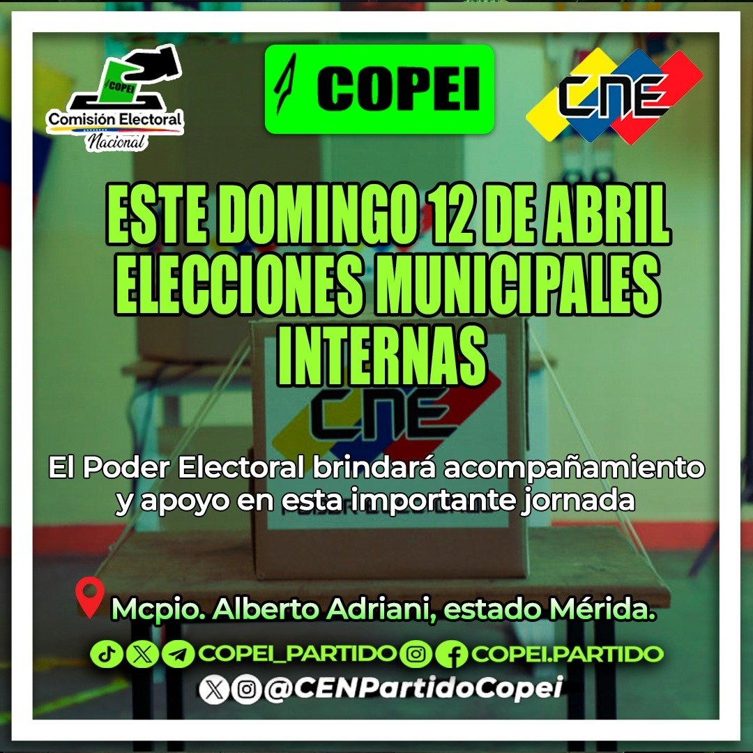 Comisión Electoral Nacional del Partido Copei tweet media
