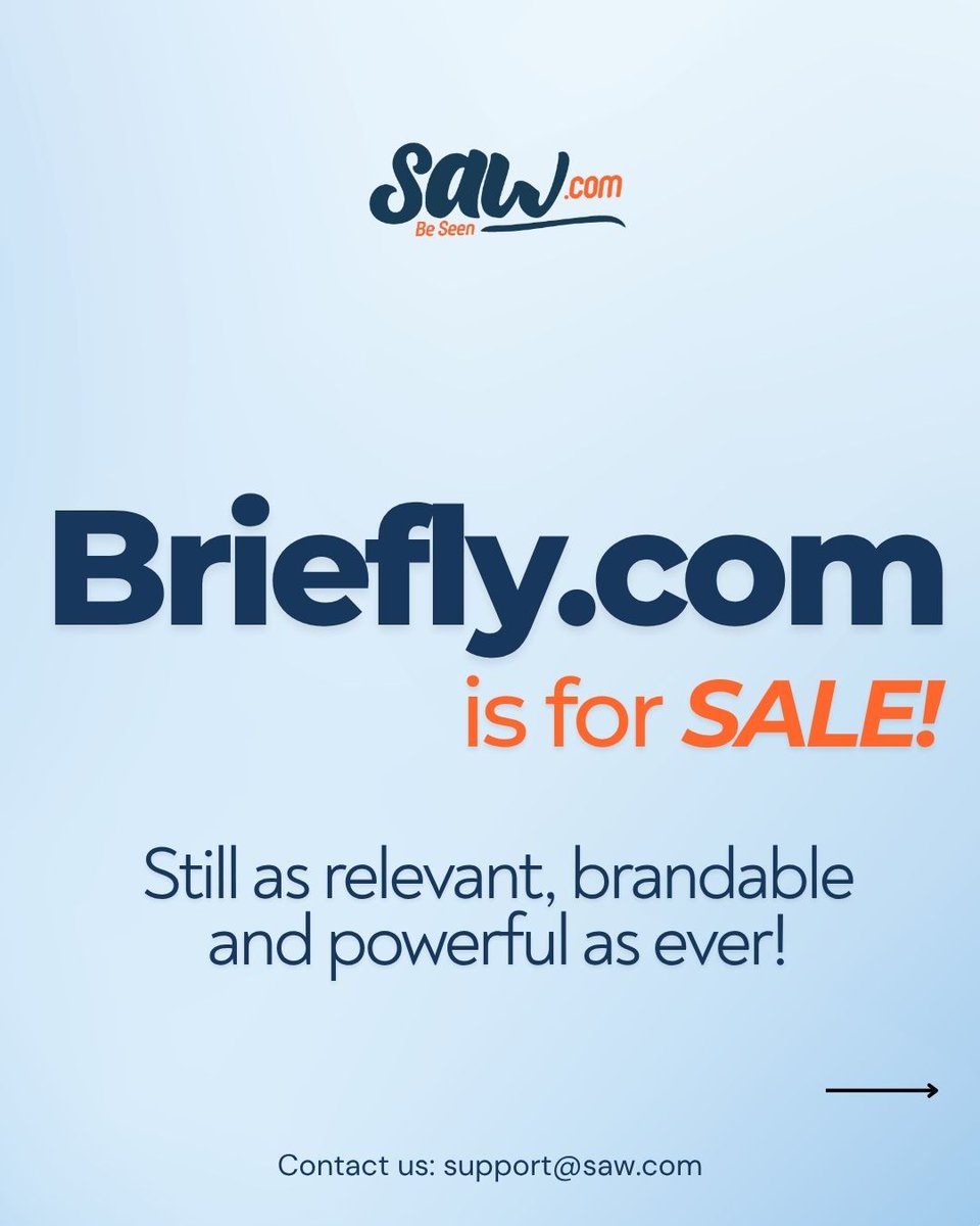 sawsells's tweet image. 🎉 9,999 days old.

That’s exactly how old Briefly.com is today. Not 10,000. Not “about 27 years.” Exactly 9,999 days. And yes, it’s for #sale. 😉 Most people look at a domain and see a name. We look at a domain and see history.

Every great domain has a story:
👉 the