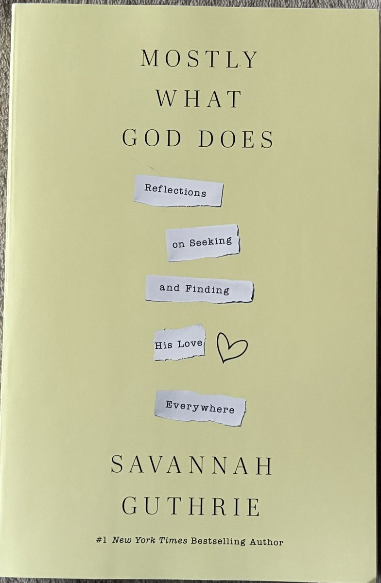 I was at Barnes and Noble today - Went in search of this book and bought it as a way to show support for <a href="/SavannahGuthrie/">Savannah Guthrie</a> in the only way that I can! 🥺❤️

#NancyGuthrie 
#SavannahGuthrie 
#MostlyWhatGodDoes