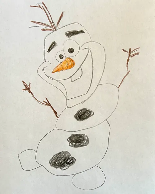CTCharlotte's tweet photo. We were asked by “the Mouse” not to share photos of a certain frosty fellow… so our Social Media Manager had 2 minutes and some colored pencils to show you what he looks like. Please don’t ask him to illustrate Sven. ❄️ https://t.co/aAAFk4mY77
