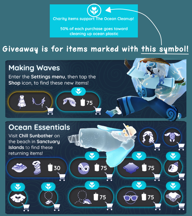 NorthForestMoon's tweet photo. [GIVEAWAY]🌱🏞️

I will be doing #SkyCOTL IAP giveaway(s) during stream later today for #DaysOfNature charity items! The more people there are, the more giveaways I'll do~

Winners will be able to choose from a bunch of options^^ (more details during stream)

@TheOceanCleanup https://t.co/TAsAN6OvAT
