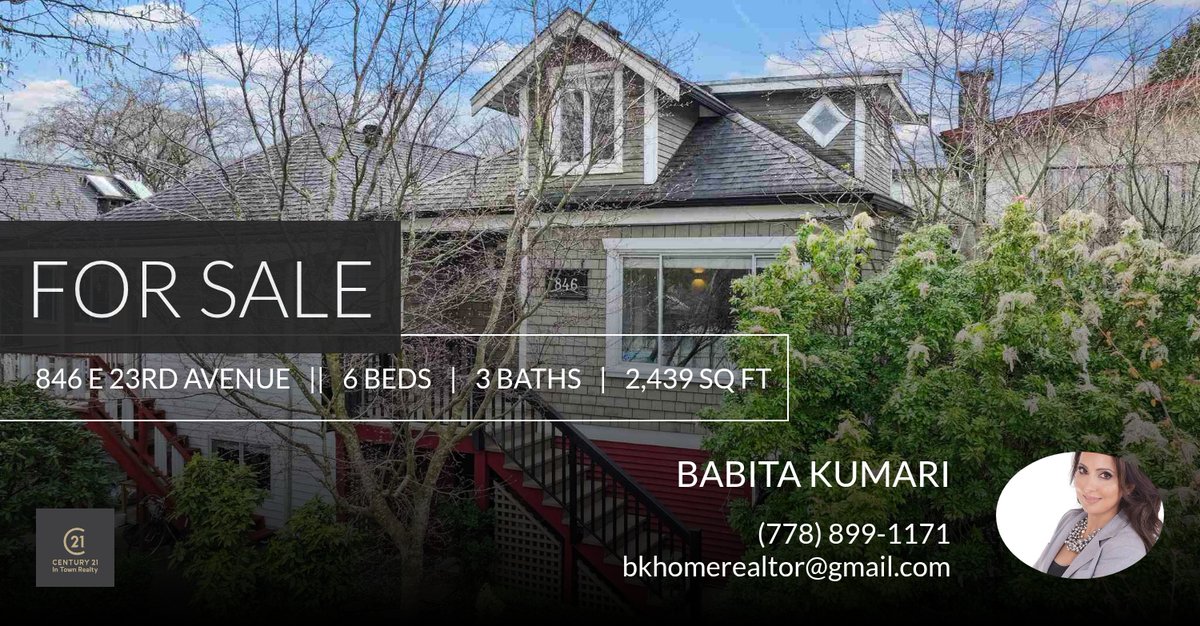 BKHOMEREALTOR's tweet photo. Looking for a new home? This listing could be the one! Please don't hesitate to reach out with any questions! You can reach me at (778) 899-1171.

Babita Kumari
Phone: 778-899-1171
Website: https://t.co/2nNwDpl6Aq
Platinum... https://t.co/hAI7g6Ju1d https://t.co/1COj0uIdog