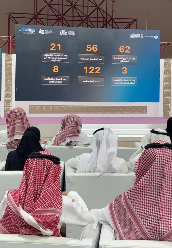 AhadAljurf's tweet image. تشرفت برئاسة اللجنة التنفيذية لمسابقة الذكاء الاصطناعي في التعليم 2026،والتي استضافتها جامعة أم القرى بالشراكة مع جامعة هونج كونج للتعليم.
تأتي تزامنا مع عام الذكاء الاصطناعي بمشاركة 62 فريقا من الجامعات السعودية والخليجية،مما يعكس الاهتمام بتوظيف تقنيات AI في التعليم.