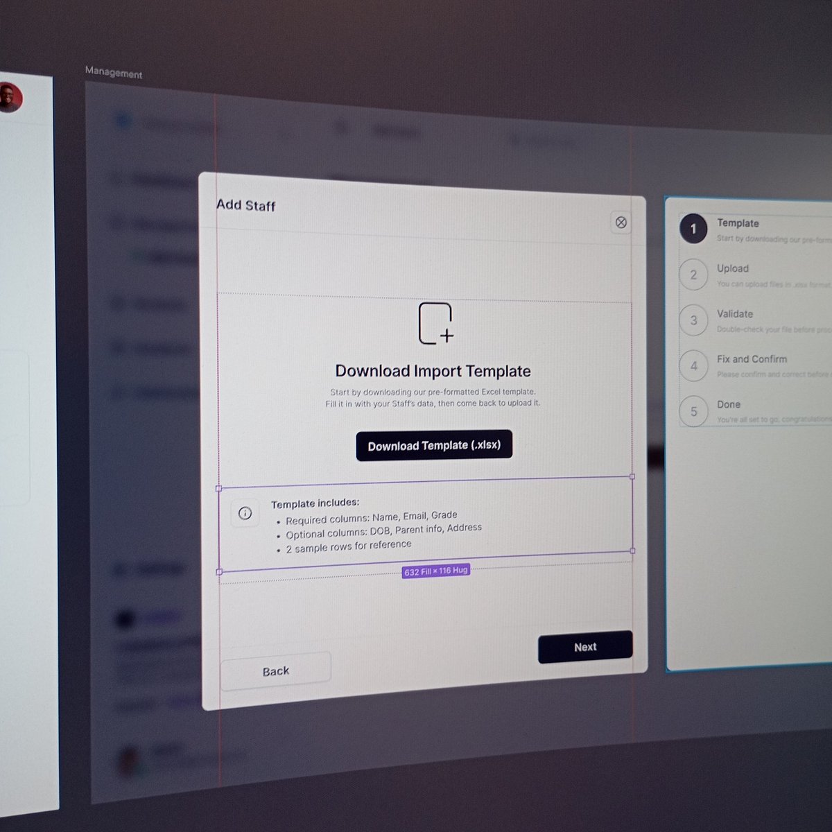 mustofa_shonen's tweet photo. The "Add Staff" flow.
#uiux #edutech #managements #systems https://t.co/HL5HVKPfU1