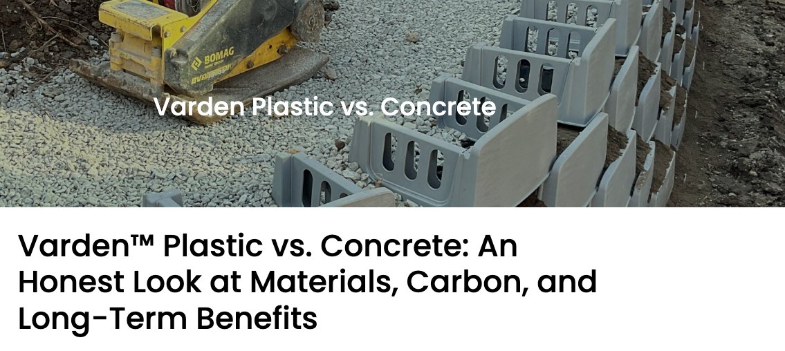 Vardening's tweet photo. 🌷Our April update hits on the big question, Varden vs. Concrete. We offer plenty of helpful support info for retaining wall designers, installers and even DIY customers. Now through the end of the month we are offering our lowest pricing on Varden "Plantable" retaining wall blocks so check it out.🌱https://t.co/7oFHQkojDI #livingretainingwalls #landscape #concretealternative