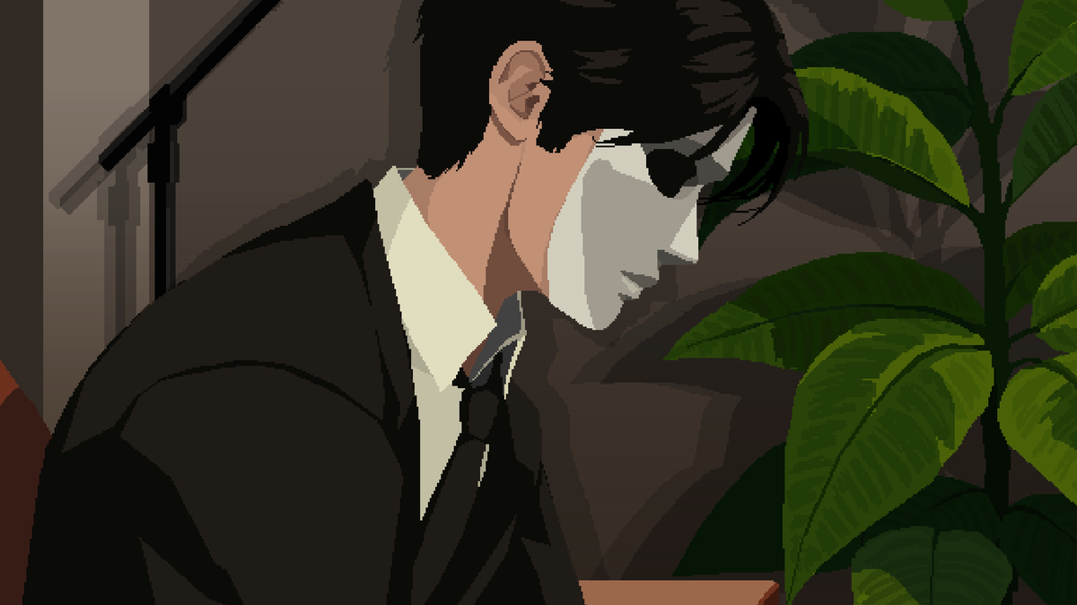 poeticasoft's tweet photo. OUR GAME IS OUT!!!

A psychological horror visual novel, that takes in an office during an overnight....

A mysterious desk appears in his office, out of nowhere... without explanation... and curses you.

Thursdays are Cursed Days.

#pixelart #ドット絵 #indiegame https://t.co/2iGcdFwfY7