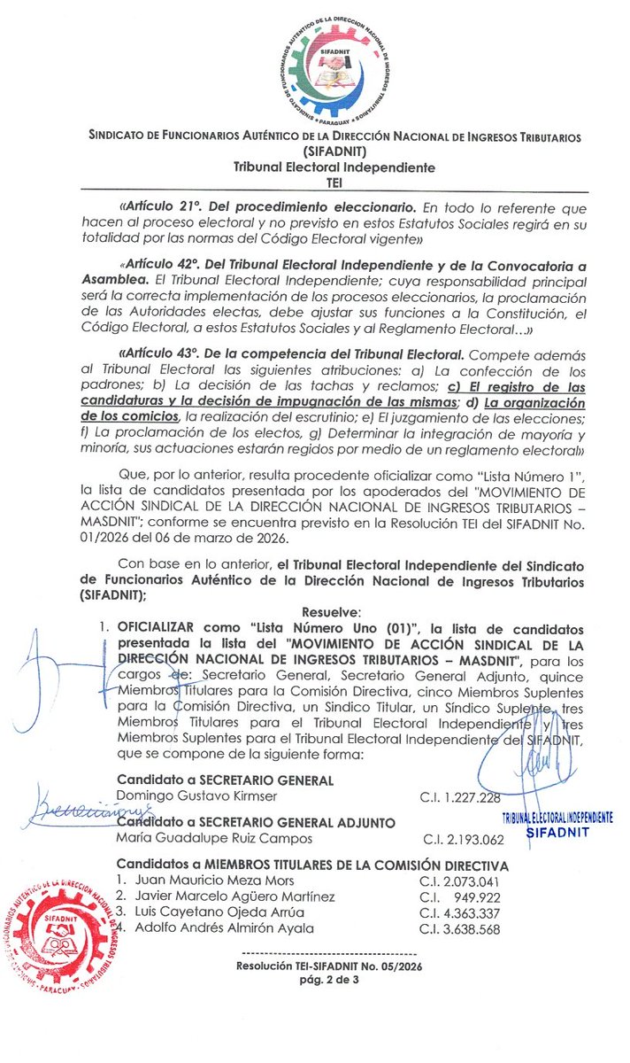 SIFADNIT PARAGUAY🇵🇾 tweet media