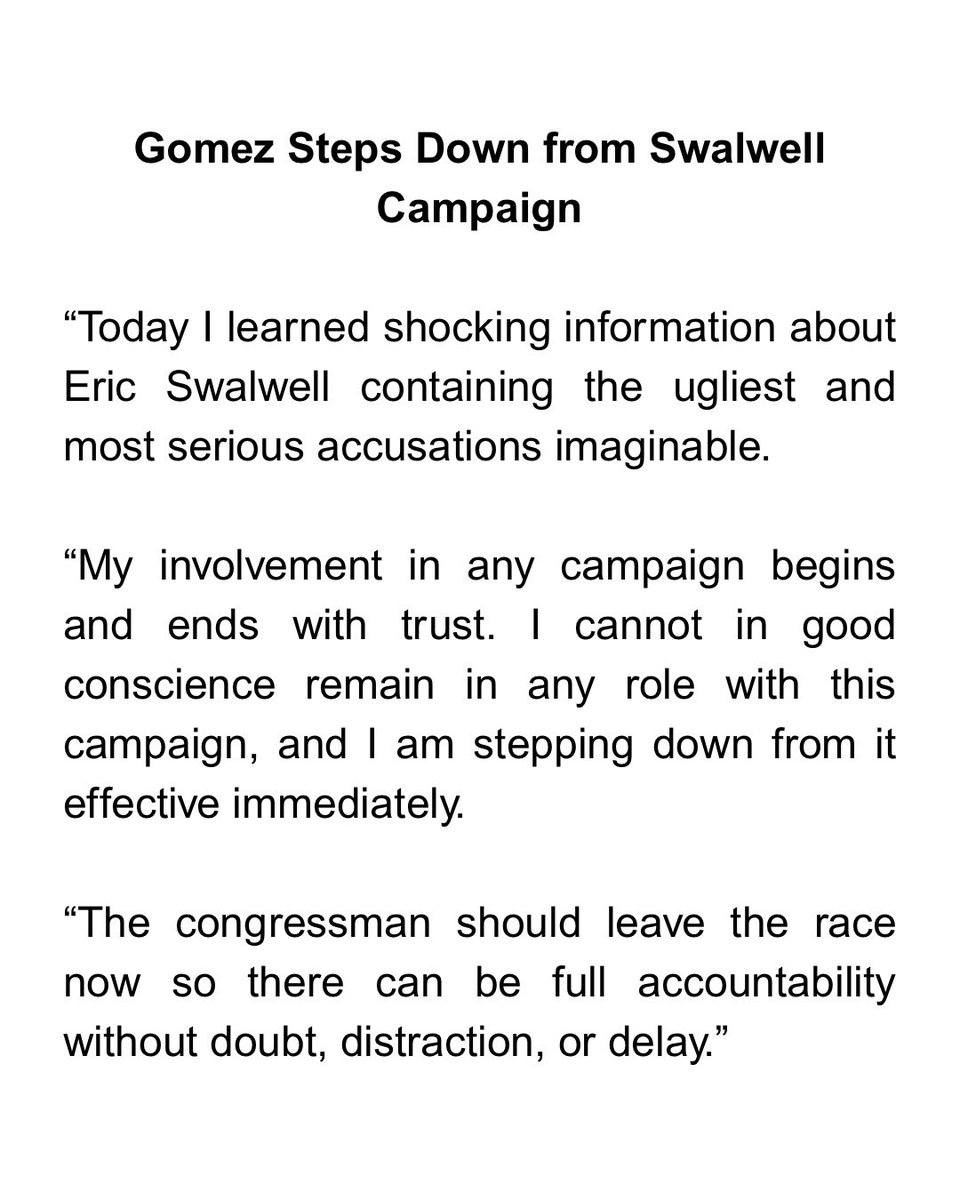 Los Angeles, CA - Rep. Jimmy Gomez statement following the release of a San Francisco Chronicle story: