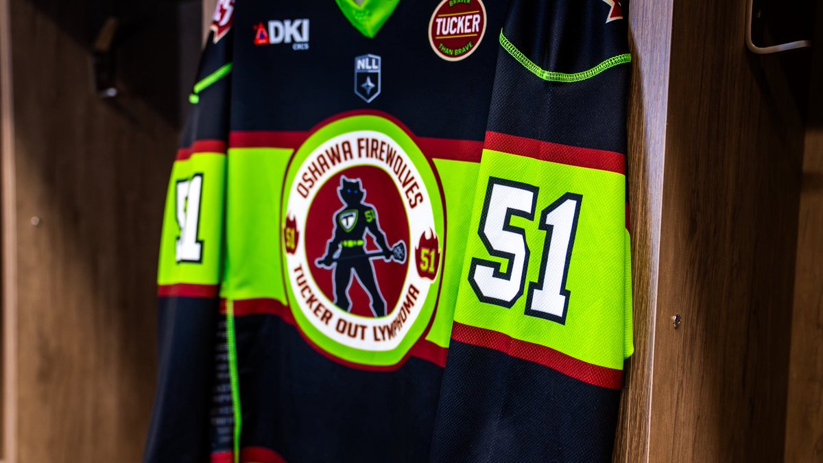 Tucker’s Town, Tucker’s Dream, Tucker’s Game 💚

A look at our first Tucker Out Lymphoma jerseys in Oshawa designed by Dyson Williams.  Join in the fight against cancer on Tucker Out Lymphoma Night on April 18

🎟️ tributecommunitiescentre.evenue.net/event/LAX25/FW…

#LacrosseLivesHere🔥 | #BraverThanBrave💚