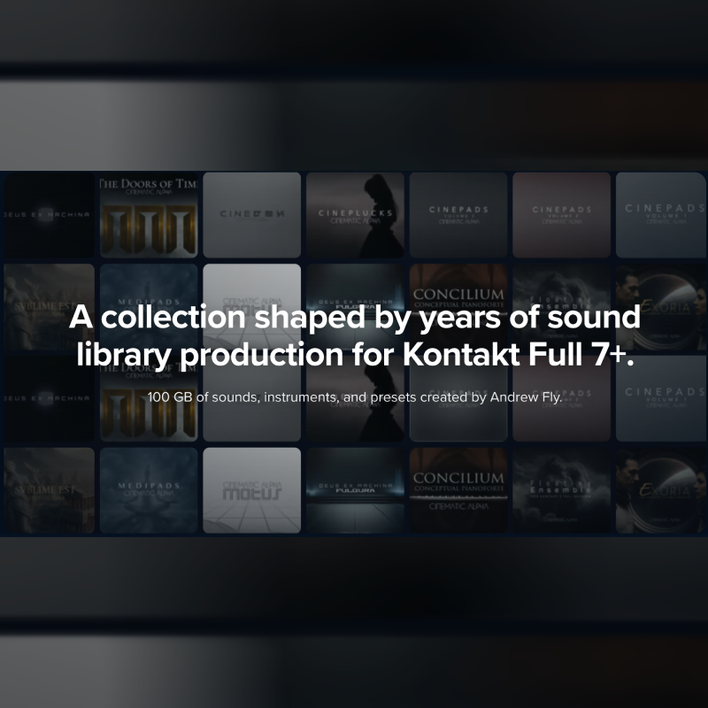 CinematicAlpha's tweet photo. The Final Kontakt Bundle is here. https://t.co/vs0IqhItb0 A powerful collection of Cinematic Alpha libraries, now available in one bundle from $740 to $199.  If you love cinematic sound, atmosphere, emotion, and inspiration.#CinematicAlpha #Kontakt #SampleLibraries #FilmScoring https://t.co/UkF0uCDgQ2