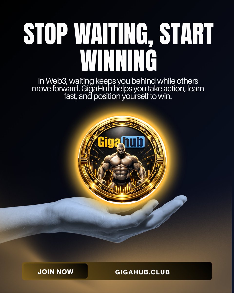 gigahubsol's tweet image. While you’re waiting…
someone else is winning. ⚠️

In Web3, timing matters —
but action matters more.

Stop waiting. Start building. Start winning. 🚀

🔗 gigahub.club

📢 t.me/gigahubpump

#Web3 #StartNow #GigaHub #TakeAction #CryptoGrowth #StayAhead