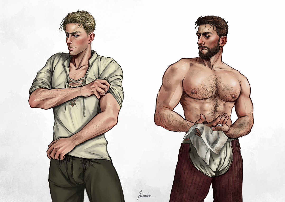 iniuria_draws's tweet image. hot bohemian summer 💦

#hansry #kcd2