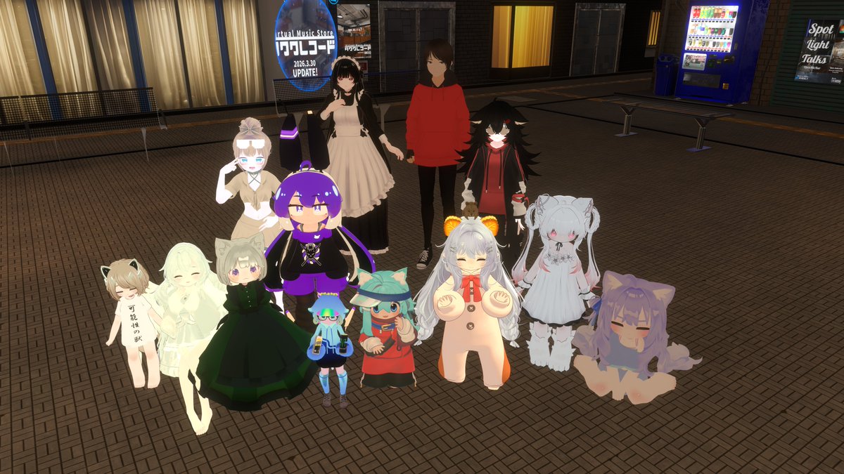 kouZwei_One's tweet image. #VRChat #VRFNS 
FirstNoteStation-始発駅-EastGateにて
2026/04/11  4:00~  セッション！！
うろおぼえズ夜明けのセッション！！
mamichikaさん @mamichika33 
AONEKO/青猫さん @AONEKO307JP　
途中参加で
しっぽ付きさん @Sippo_tuki