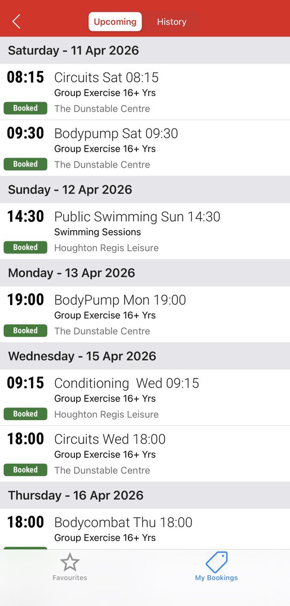 I’m tired already looking at the gym schedule for next week 😴 
 Early start tomorrow 🏋️
