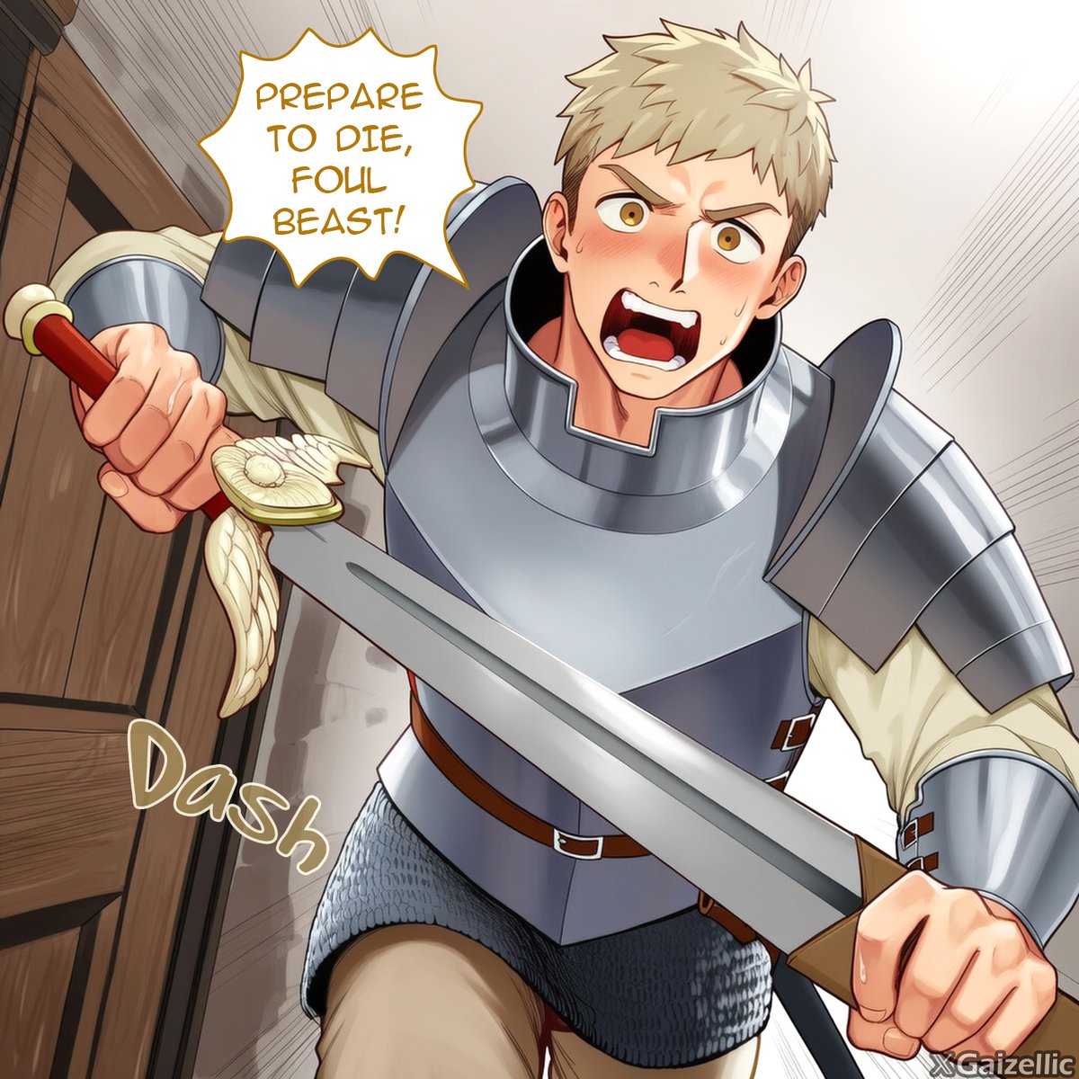 gaizellic's tweet photo. #Laios changed his mind after seeing who lives in the dungeon. (Check my bio for the full story!) #LaiosTouden #yaoi #bl #bara #gay https://t.co/q7clR4FLAk