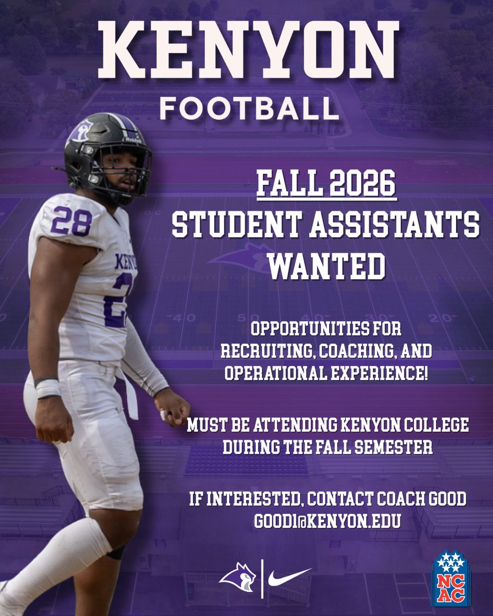 Kenyon Football tweet media