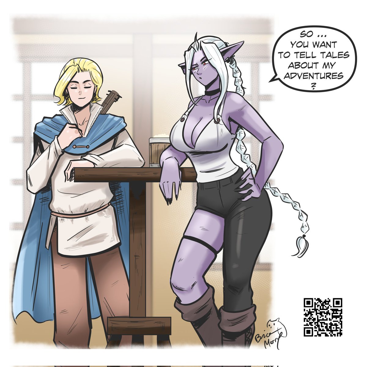 BriceMerry1's tweet image. Here it is! A new character (and narrator) : Eamon
(1/2)
#fantasy #darkelf #illustration #artwork #comics