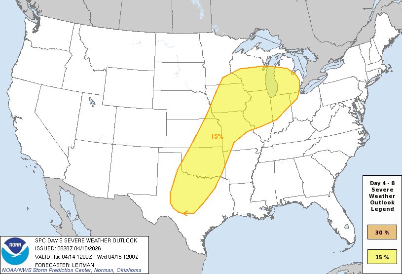 WxOntario1's tweet image. Keeping a close eye on early next week for the risk of Severe Storms across Southern #Ontario

As of now, the risk appears to remain stateside (as seen on the SPC 5 day Outlook)

Won't take much to shift the risk into SW Ont

At this point, nothing to be concerned about...

Will