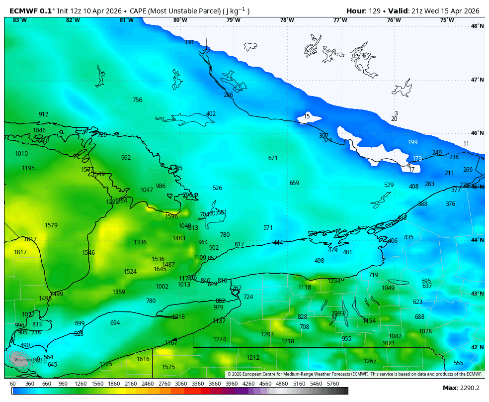 WxOntario1's tweet image. Keeping a close eye on early next week for the risk of Severe Storms across Southern #Ontario

As of now, the risk appears to remain stateside (as seen on the SPC 5 day Outlook)

Won't take much to shift the risk into SW Ont

At this point, nothing to be concerned about...

Will