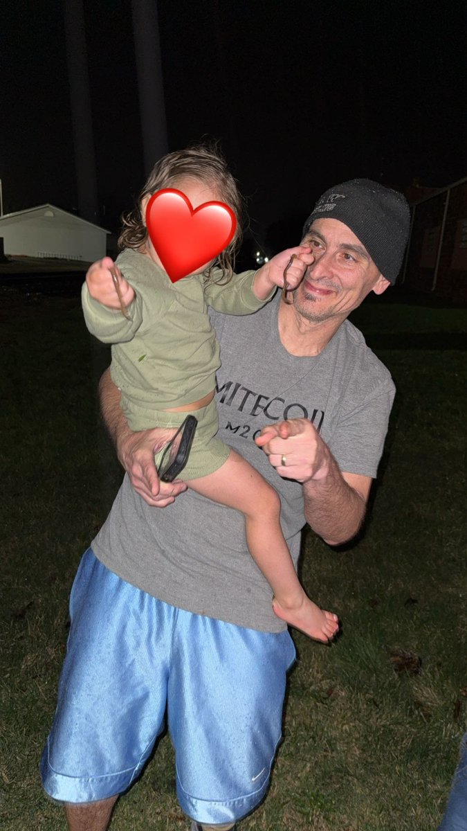 Nightcrawler hunting with the granddaughter was a success! ♥️♥️