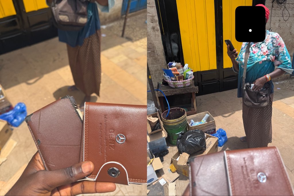 La digitalisation est là.  
Portefeuille acheté chez une brave vendeuse ambulante, payé via OM. Tandis que certains acteurs refusent encore les e-paiements.
Le commerce informel s’adapte 👌
Je vous laisse son contact pour vos besoins.
#Guinée #Conakry