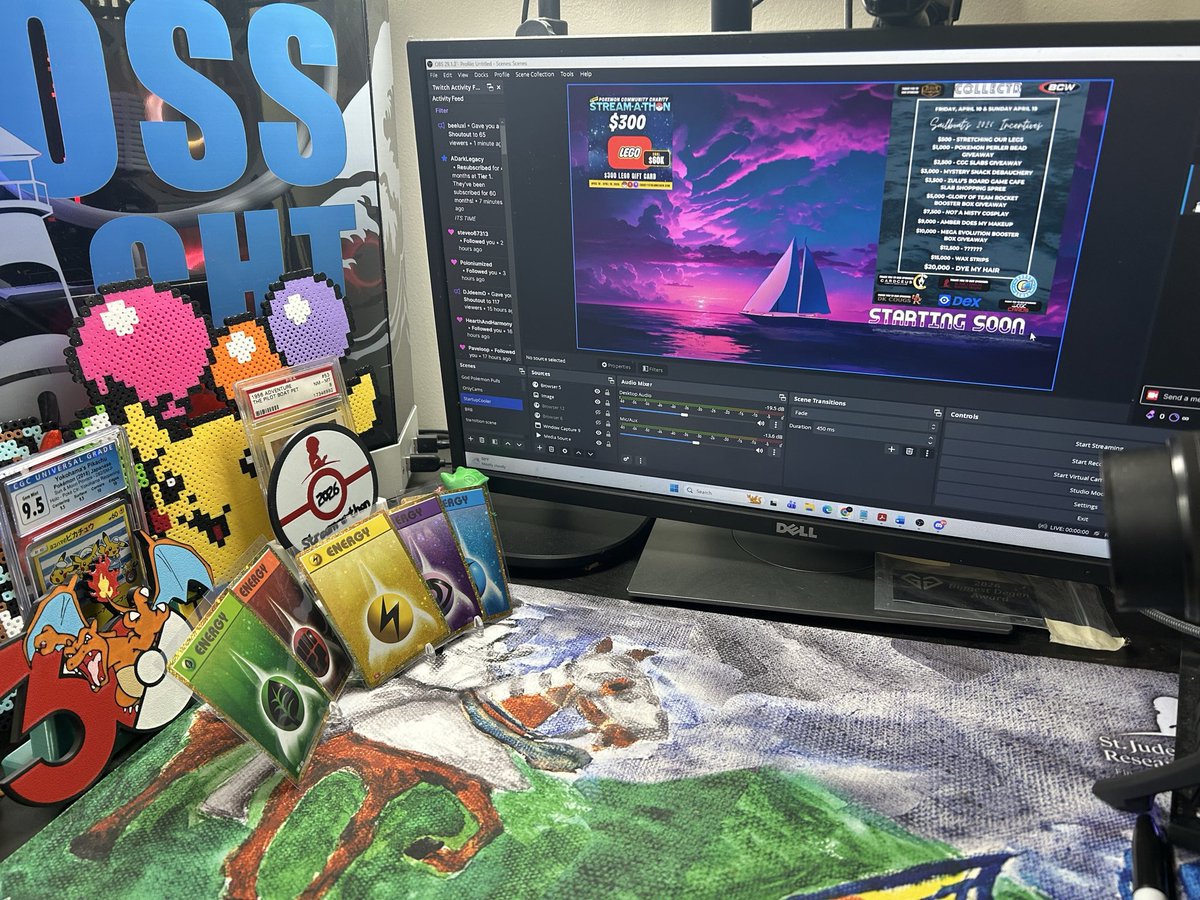 saillboat's tweet photo. Tonight kicks off our event for @StJude 10-days of Pokémon insanity with 40+ creators! Starts in 1.5 hours https://t.co/1tC3vSspUD