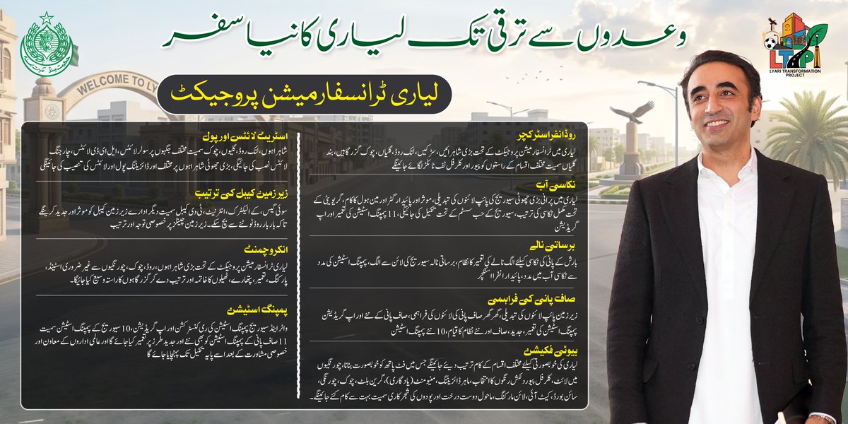 لیاری ٹرانسفارمیشن پروجیکٹ سے وہ لیاری دشمن نہ خوش ہے جو لیاری کی ترقی اور عوام کی فلاح و بہبود نہیں چاہتے بس وہ چاہتے ہیں کہ عوام ان کی مرہون منت رہے اور ان کی غلام اور محتاج رہے مگر
اب ہم ایسا نہیں ہونے دینگے
لیاری ہمارا ہے اور ہم راہ میں آنے والی ہر رکاوٹ کا منہ توڑ جواب دینگے