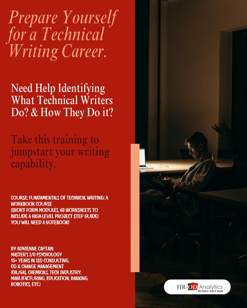 This #TechnicalWriting course is project-based.  You will complete several practice sets in this course. I have trained and developed people in: #oilandgas #energy #technology.  Start now: adrienne-s-school-2b8a.thinkific.com/courses/fundam…

#jobseeker #hr #technology #dita #querytip #plants #dita #writing