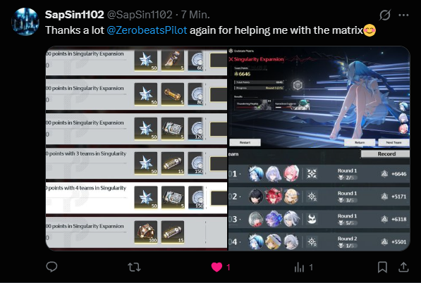 Zerobeats Genshin/HSR/WuWa pilot | proofs pinned tweet media