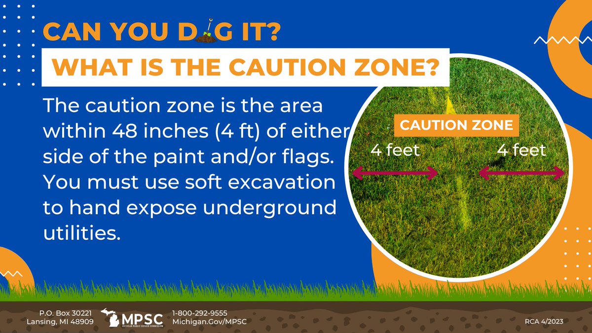 MichiganPSC's tweet image. We're sharing safety tips for #SafeDiggingMonth.