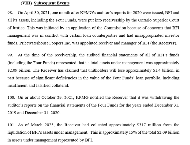 We hope everyone involved in the investment industry has read about the OSC's action against KPMG. It has ramifications for auditors, accountants, and investors in public and private securities. 
The OSC's Application for Enforcement Proceedings makes for some interesting reading