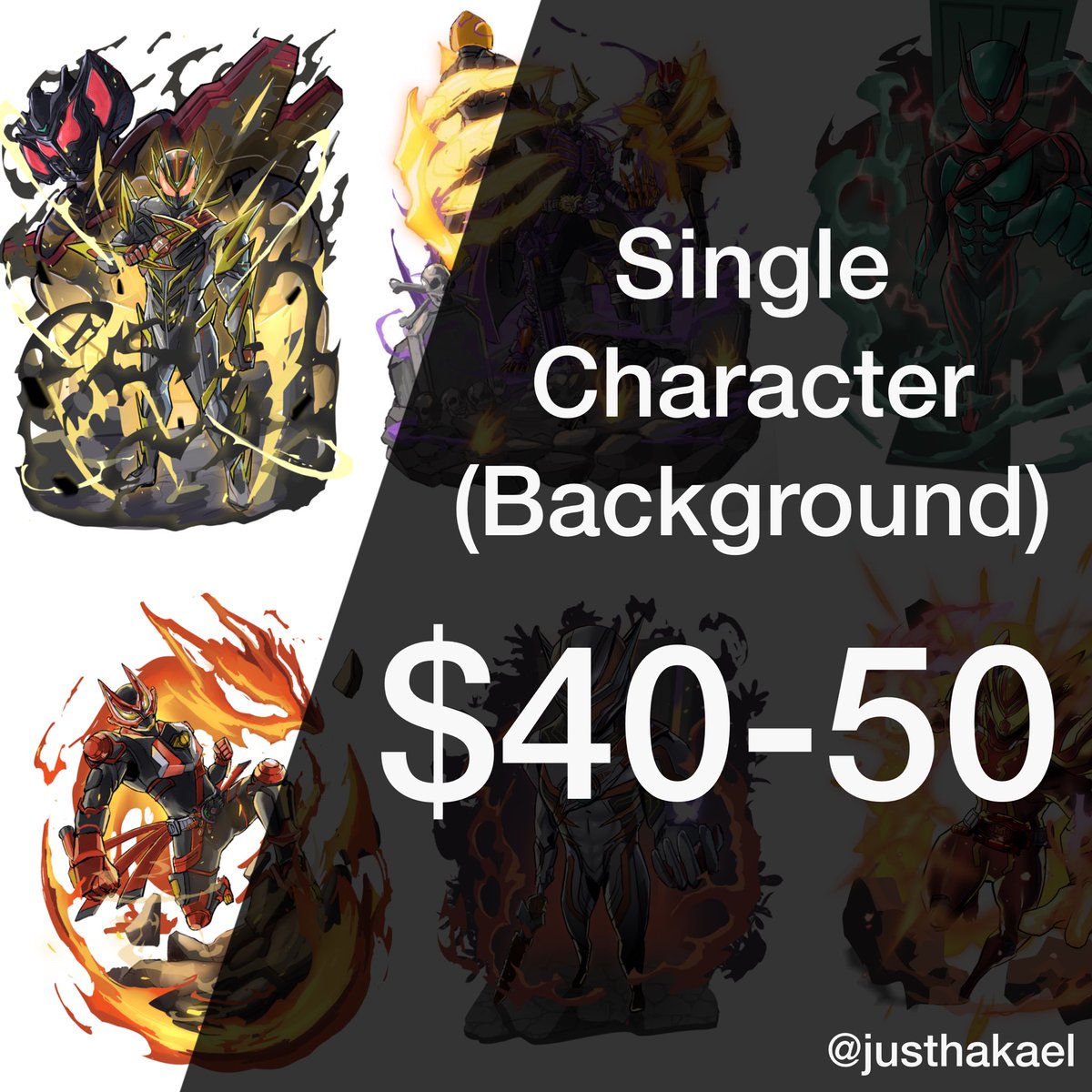 hakaeljoker's tweet image. Hello everyone, I’m offering illustration commissions for both tokusatsu and non-tokusatsu themes, and now you can find me on the Vgen website. Feel free to DM me and visit me on vgen thank you

the link vgen.co/Justhakael

#kamenrider #tokusatsu #supersentai