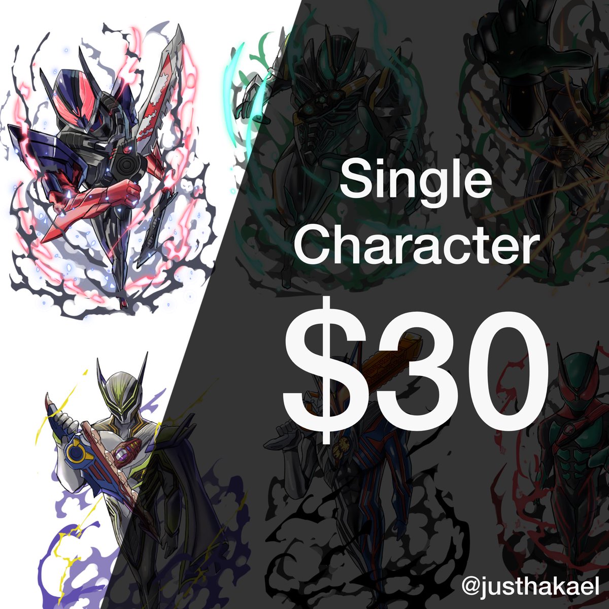 hakaeljoker's tweet image. Hello everyone, I’m offering illustration commissions for both tokusatsu and non-tokusatsu themes, and now you can find me on the Vgen website. Feel free to DM me and visit me on vgen thank you

the link vgen.co/Justhakael

#kamenrider #tokusatsu #supersentai