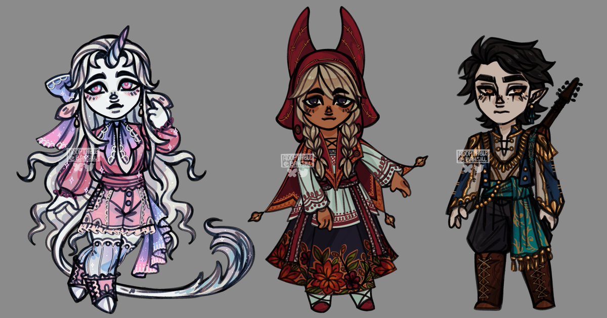 Not quite back to the tarot batches but here are some minis!! 🫡

✨$95 USD each, P*yPal only!
✨Changes allowed, please don't edit the art!
✨DM or comment to claim! 💕