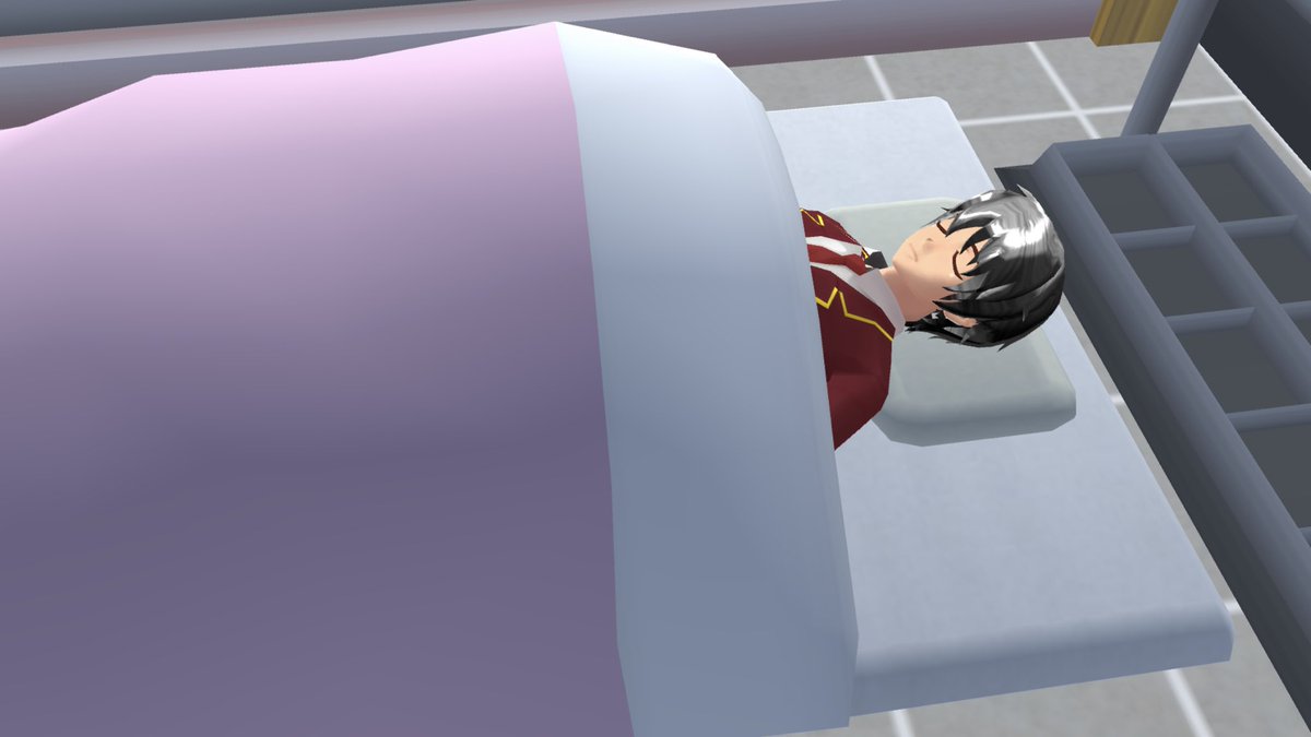 NSakura67's tweet photo. When U Saw Sleeping Guy Be Like : #サクラスクールシミュレーター #sakuraschoolsimulator https://t.co/l7qTTsKQ82